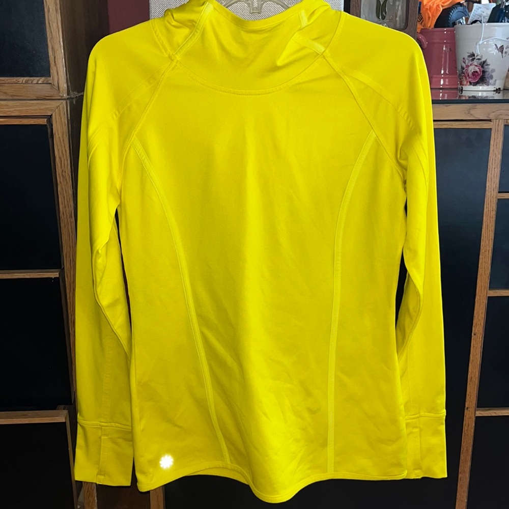 Athleta Yellow Plush Tech Hoodie